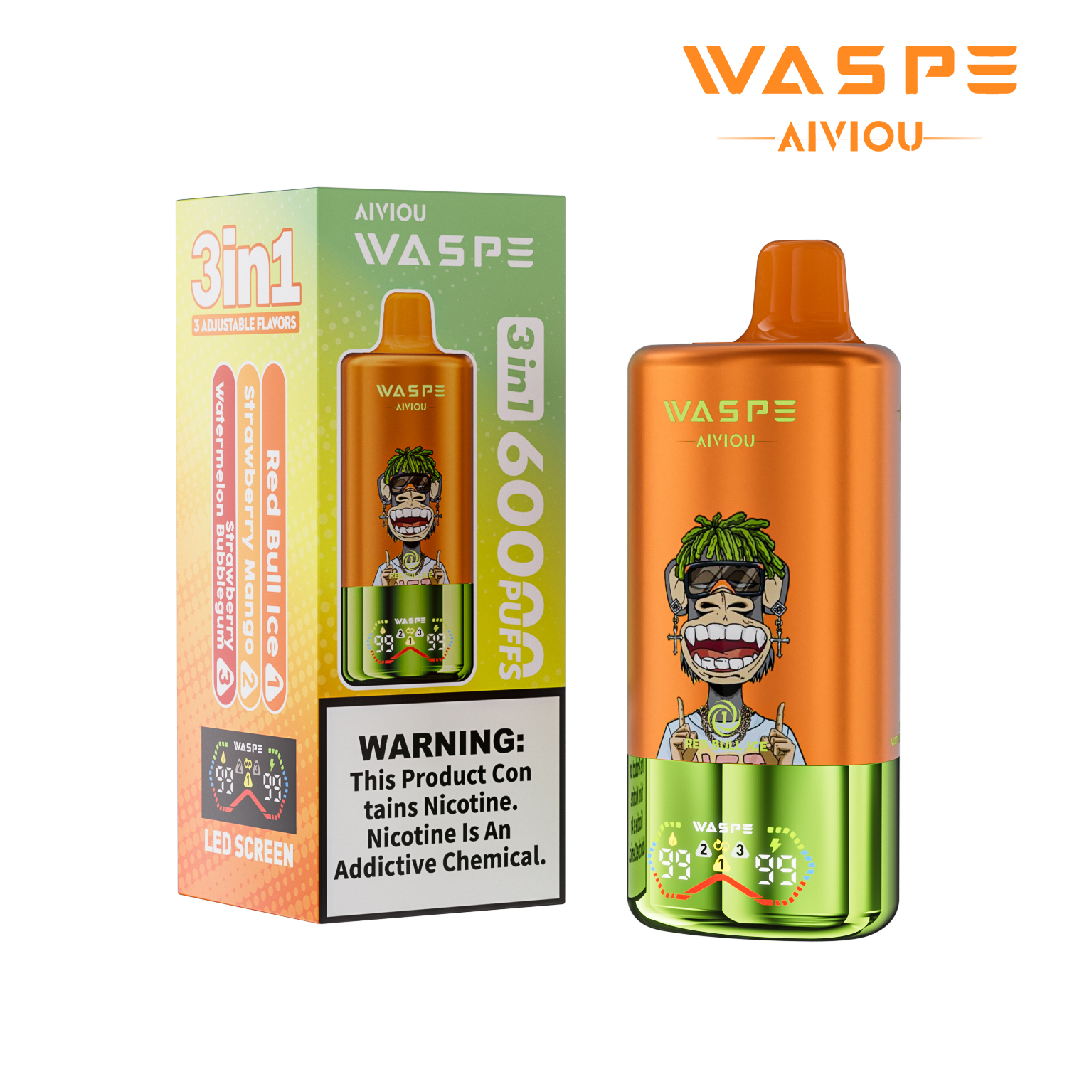 WASPE 60K 3-in-1 60000 Puffs | triple flavor disposable vape 💨 (1 piece trial pack available) - Image 7