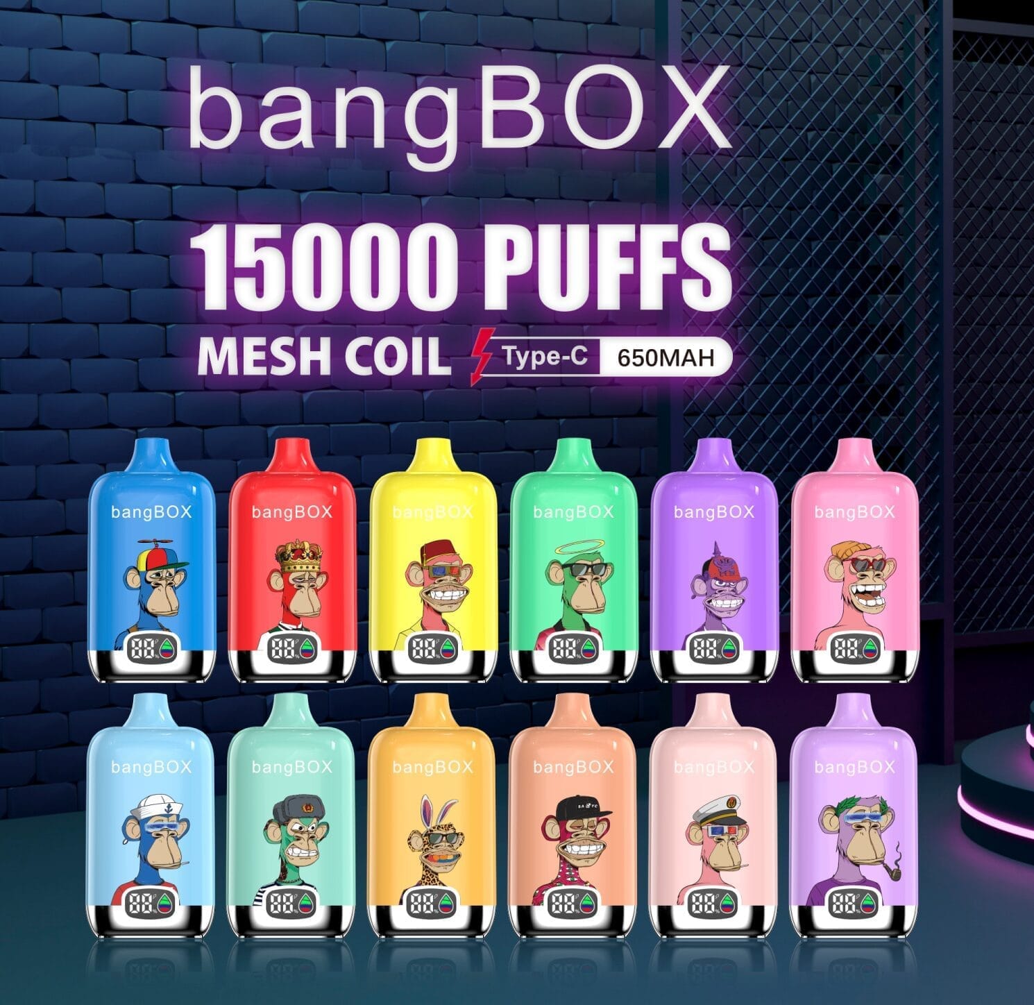Bang BC Box 15000 Puffs | 0%-5% nicotine, 25mL, bulk disposable vape