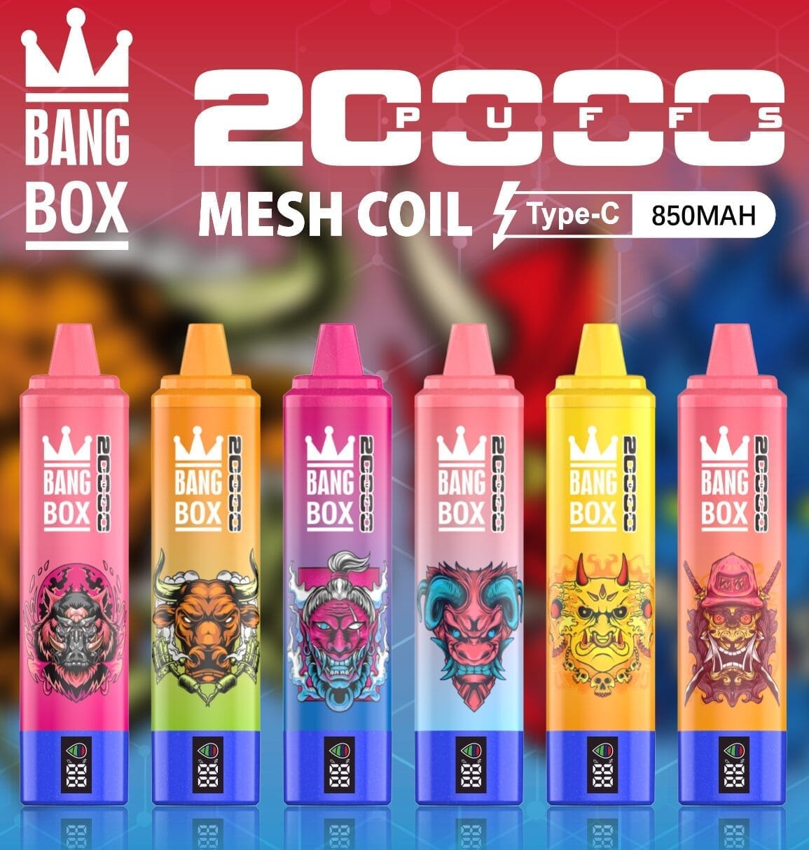 Bang Box 20000 Puffs | 0%-5% nicotine, 35mL, bulk disposable vape