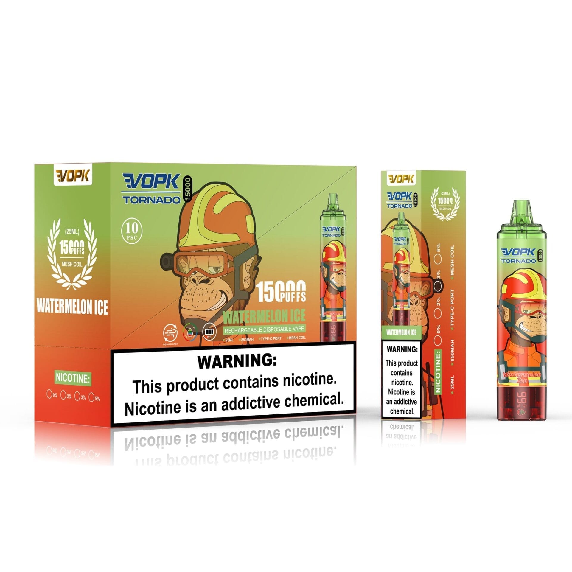 VOPK Tornado 15000 Puffs | 0%-5% nicotine, 25mL, 850mAh, bulk disposable vape - Image 8