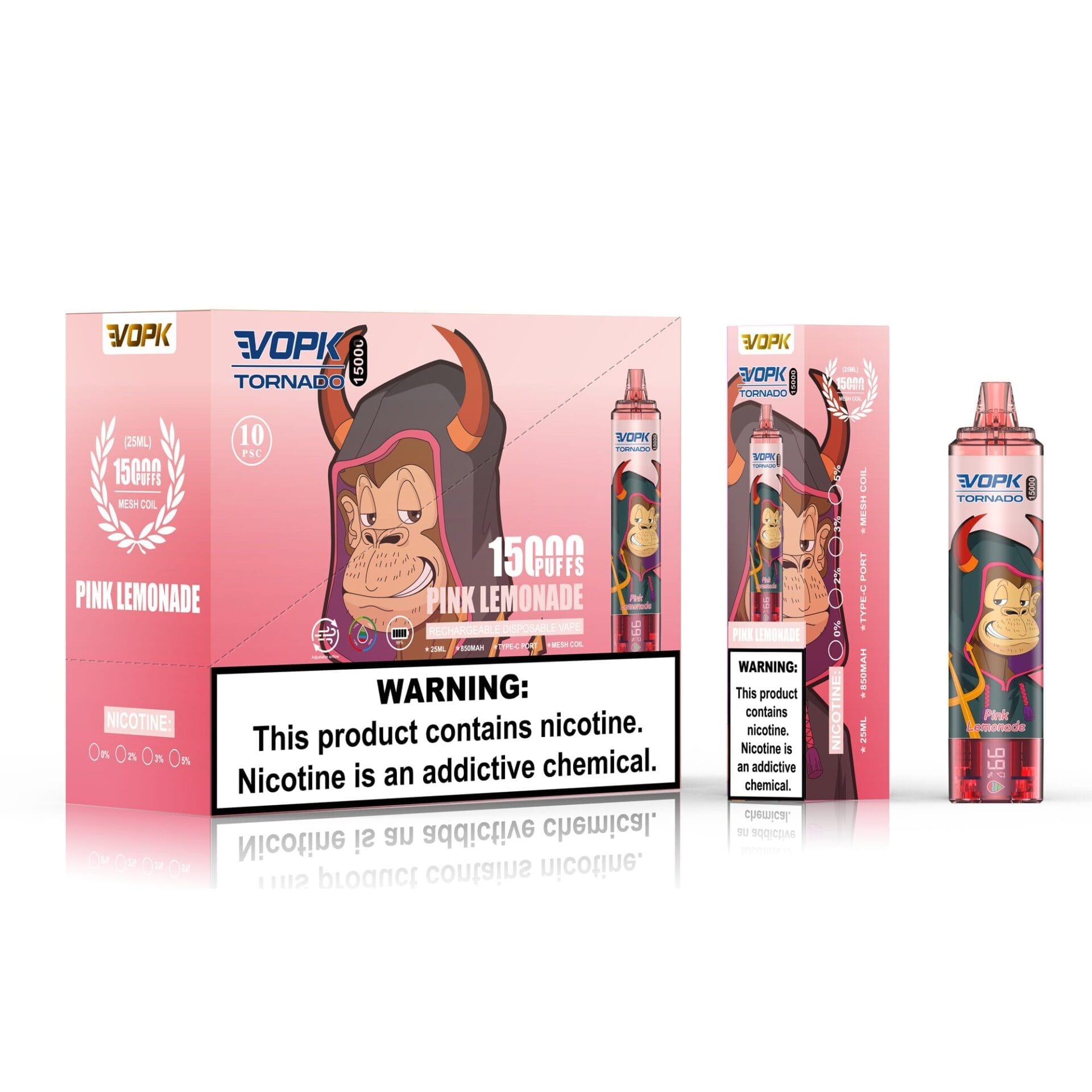 VOPK Tornado 15000 Puffs | 0%-5% nicotine, 25mL, 850mAh, bulk disposable vape - Image 9