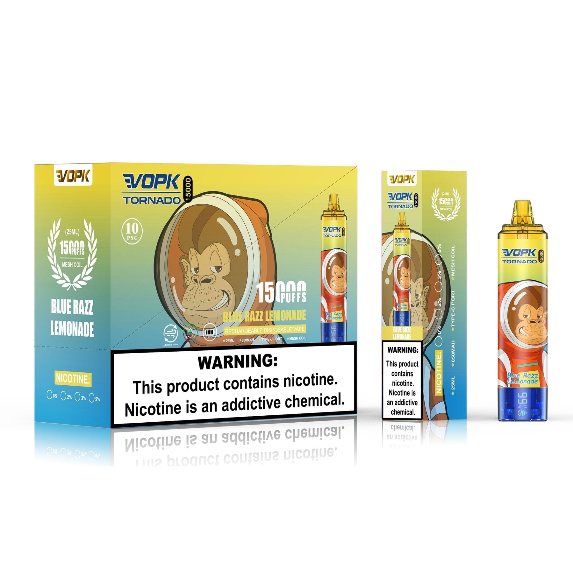 VOPK Tornado 15000 Puffs | 0%-5% nicotine, 25mL, 850mAh, bulk disposable vape - Image 5