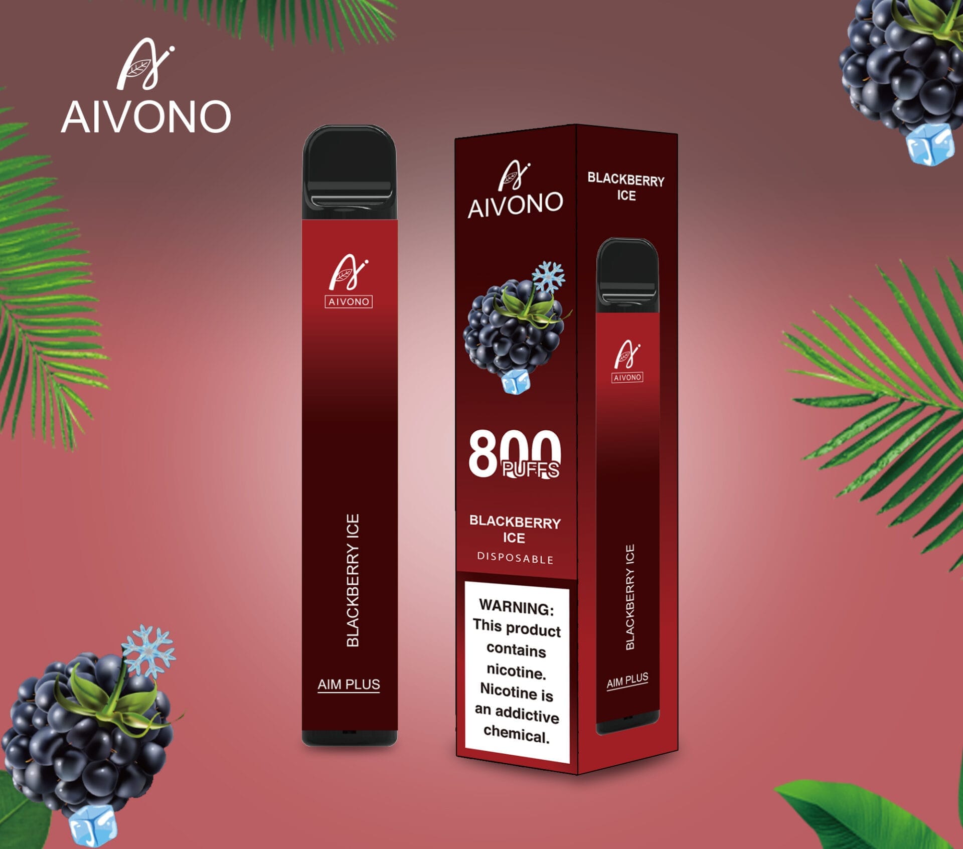 Aivono AIM Plus 800 Puffs | 0%-5% nicotine, 3.2mL, 550mAh, TPD certified, bulk disposable vape - Image 22