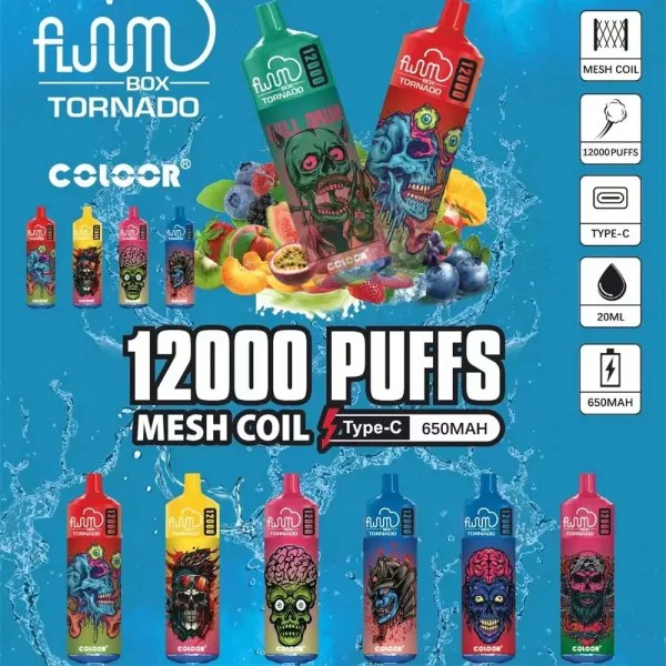 FLUUM Box 12000 Puffs | 0%-5% nicotine, bulk disposable vape