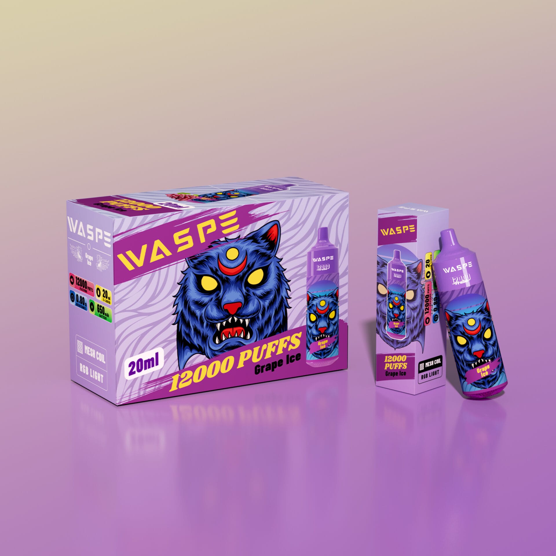 WASPE 12000 Puffs | 0%-5% nicotine, bulk disposable vape - Image 12