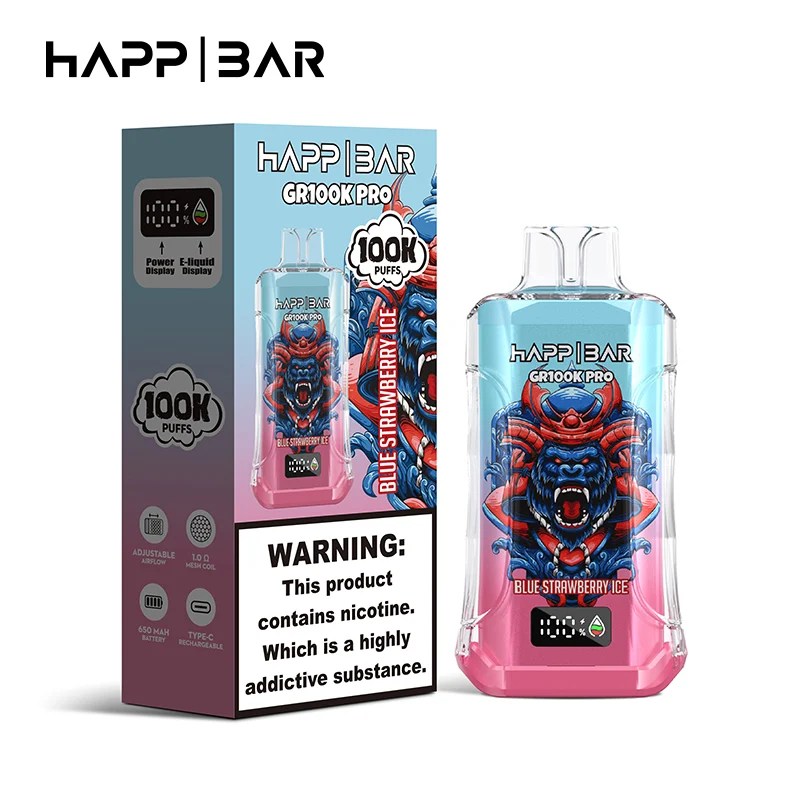 Happ Bar GR100K Pro | 100000 puffs, 56ml, mesh coil, 15 flavors, bulk disposable vape