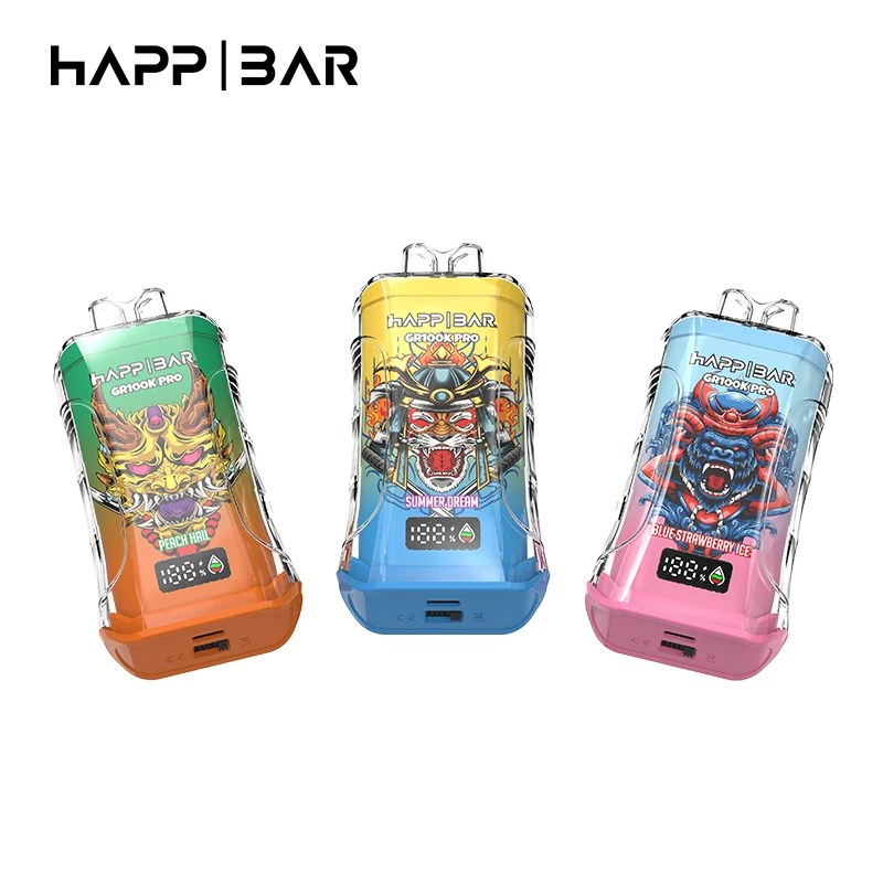 Happ Bar GR100K Pro | 100000 puffs, 56ml, mesh coil, 15 flavors, bulk disposable vape - Image 7