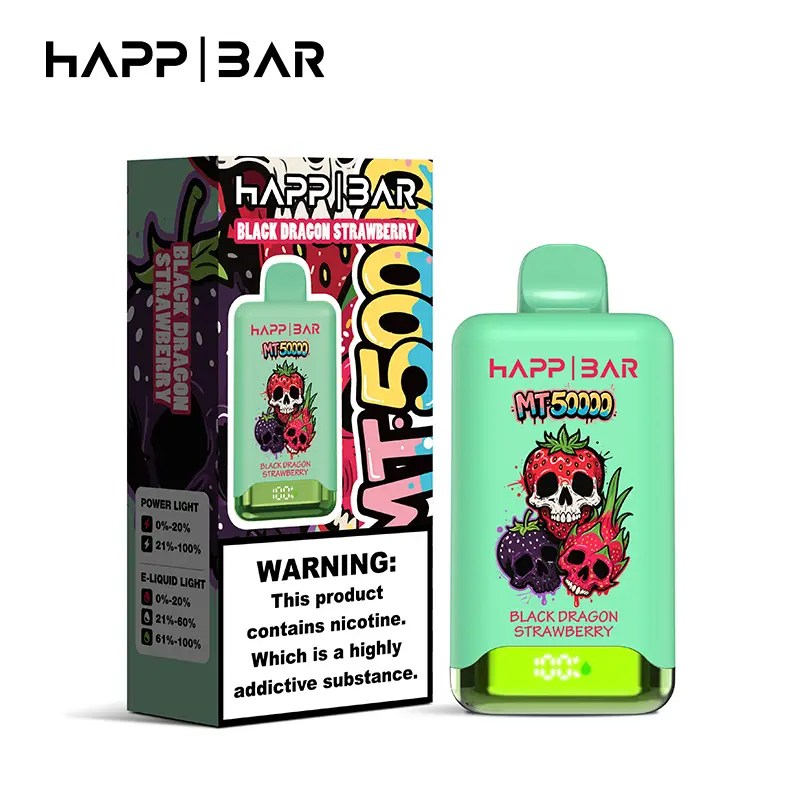 Happ Bar MT50000 | 50000 puffs, LCD screen, 15 flavors, 45ml, Type-C rechargeable, bulk disposable vape - Image 8
