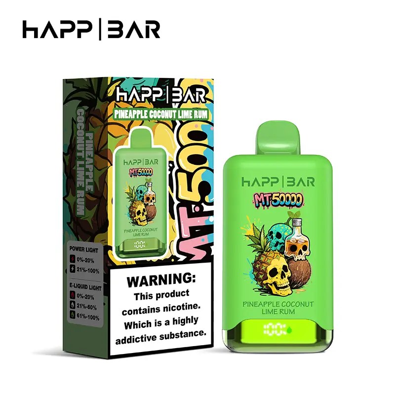Happ Bar MT50000 | 50000 puffs, LCD screen, 15 flavors, 45ml, Type-C rechargeable, bulk disposable vape - Image 5