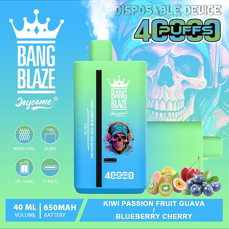 Bang Blaze 40K 40000 Puffs | dual flavor, 40mL, 32 flavors, rechargeable bulk disposable vape - Image 7