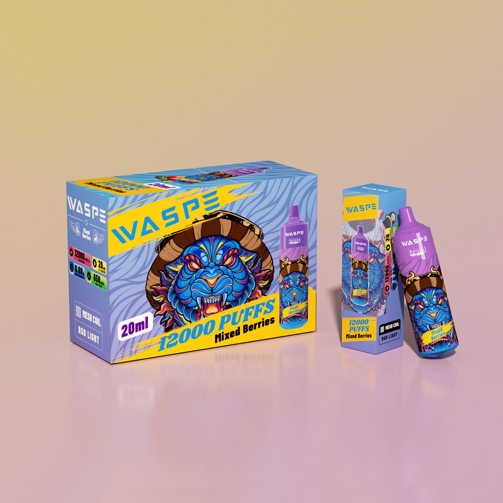 WASPE 12000 Puffs | 0%-5% nicotine, bulk disposable vape - Image 8