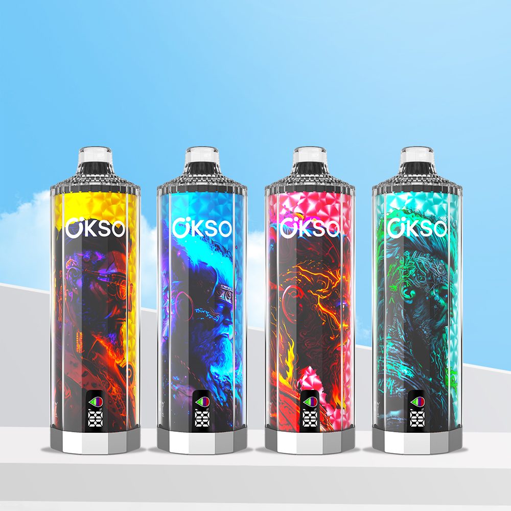 OKSO Shisha Hookah Mega 50000 Puffs | triple mesh coil, 40mL, LED display, adjustable airflow, bulk disposable vape - Image 43