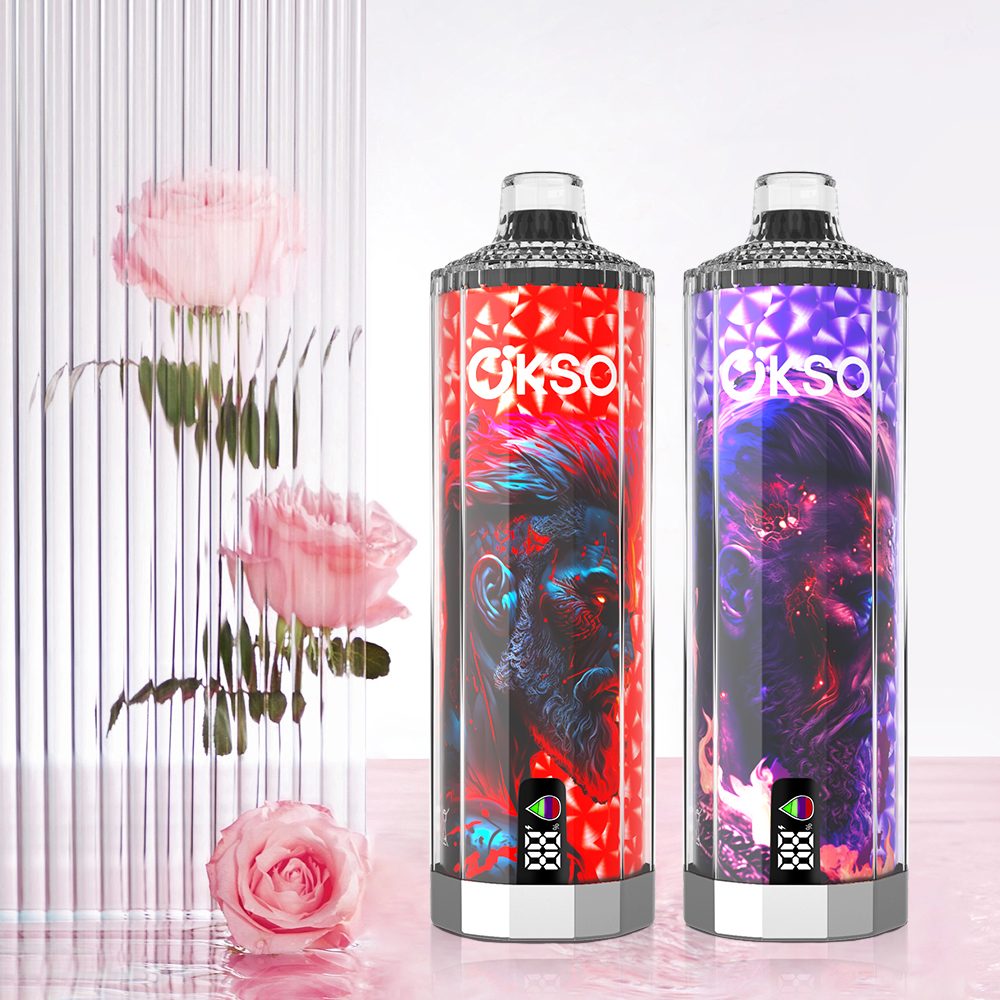 OKSO Shisha Hookah Mega 50000 Puffs | triple mesh coil, 40mL, LED display, adjustable airflow, bulk disposable vape - Image 42