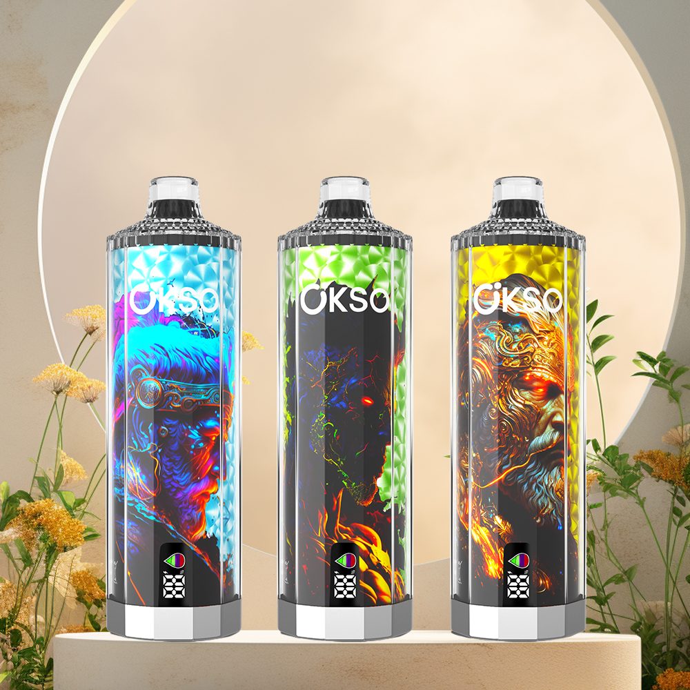 OKSO Shisha Hookah Mega 50000 Puffs | triple mesh coil, 40mL, LED display, adjustable airflow, bulk disposable vape - Image 41