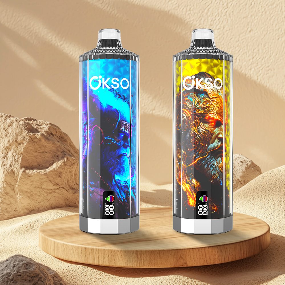 OKSO Shisha Hookah Mega 50000 Puffs | triple mesh coil, 40mL, LED display, adjustable airflow, bulk disposable vape - Image 40