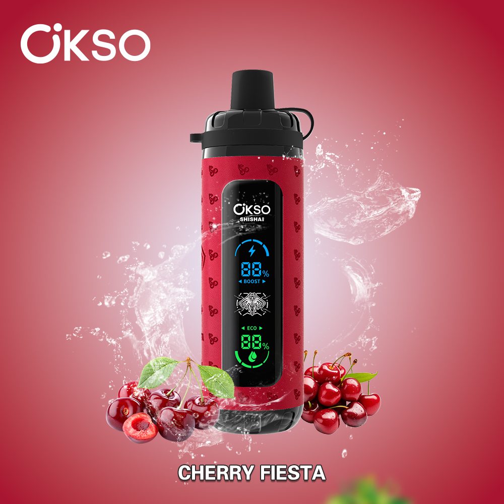 OKSO Shisha Max 40000 Puffs | 36mL mesh coil, LED display, airflow control, child lock, bulk disposable vape wholesale - Image 10
