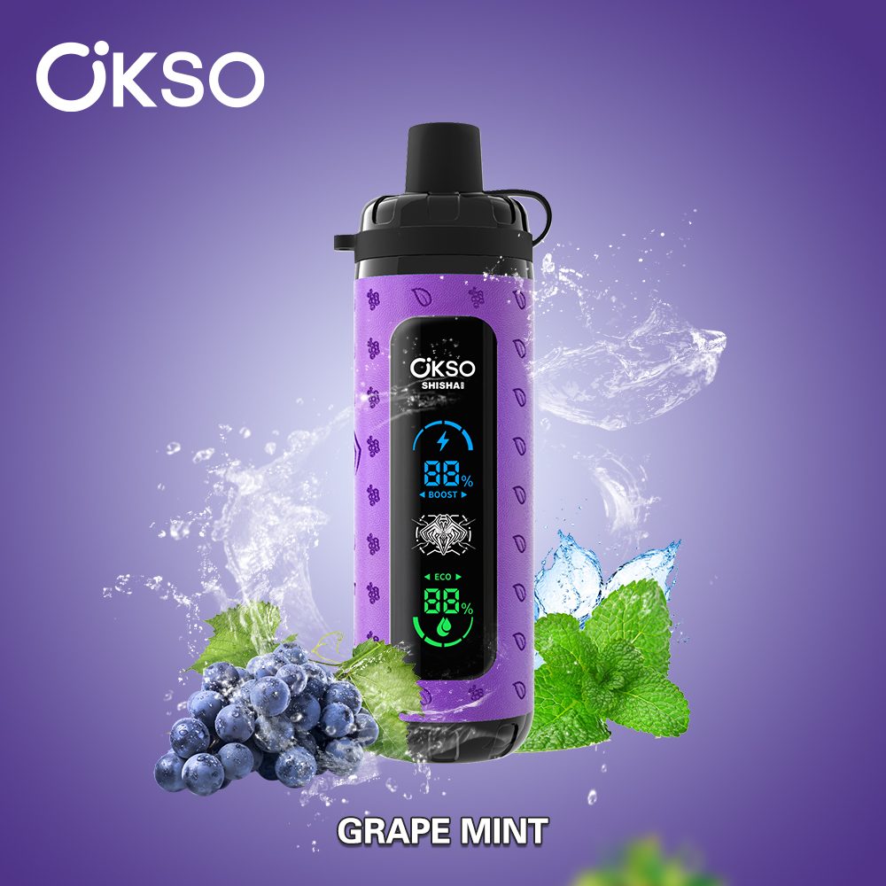 OKSO Shisha Max 40000 Puffs | 36mL mesh coil, LED display, airflow control, child lock, bulk disposable vape wholesale - Image 9