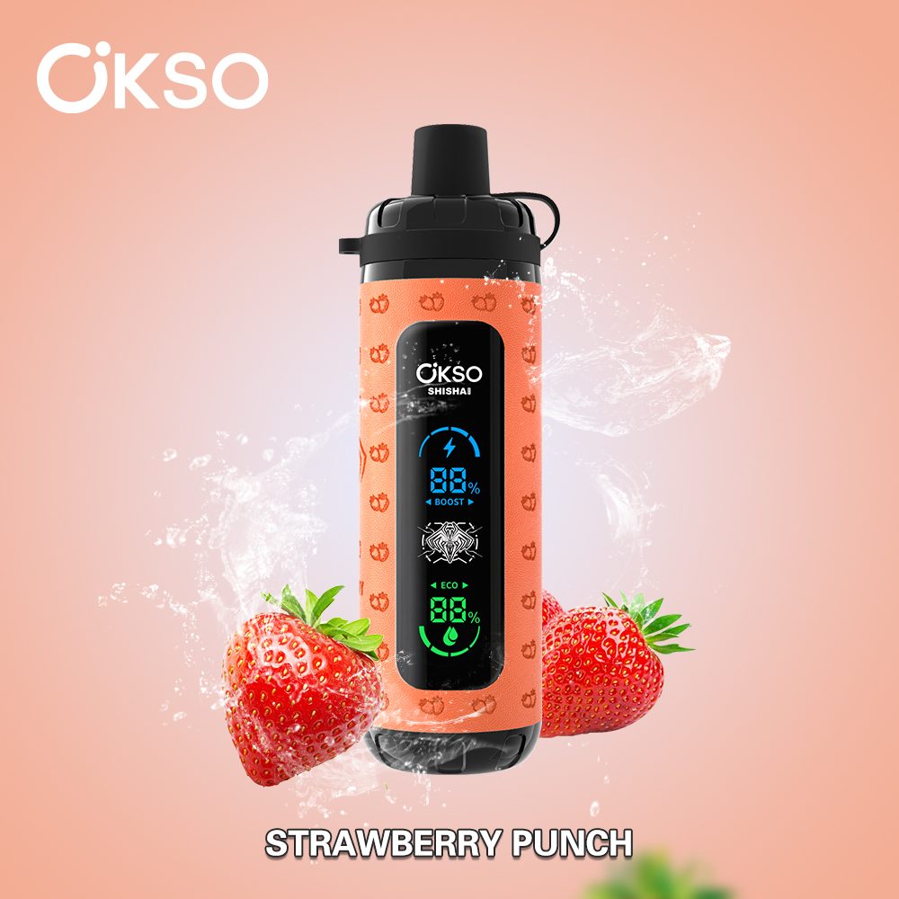 OKSO Shisha Max 40000 Puffs | 36mL mesh coil, LED display, airflow control, child lock, bulk disposable vape wholesale - Image 5