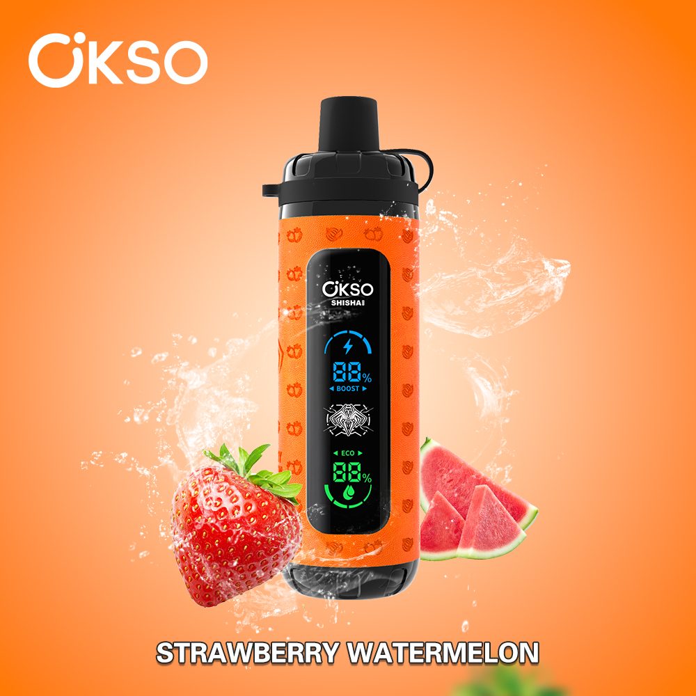 OKSO Shisha Max 40000 Puffs | 36mL mesh coil, LED display, airflow control, child lock, bulk disposable vape wholesale - Image 4