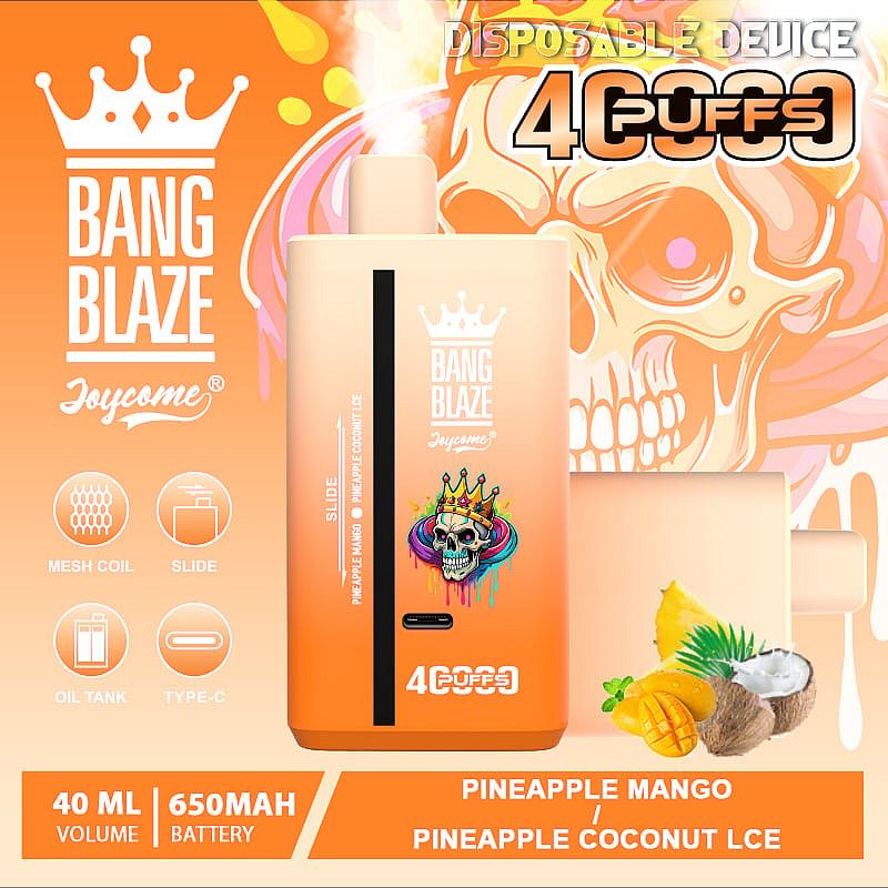 Bang Blaze 40K 40000 Puffs | dual flavor, 40mL, 32 flavors, rechargeable bulk disposable vape - Image 2