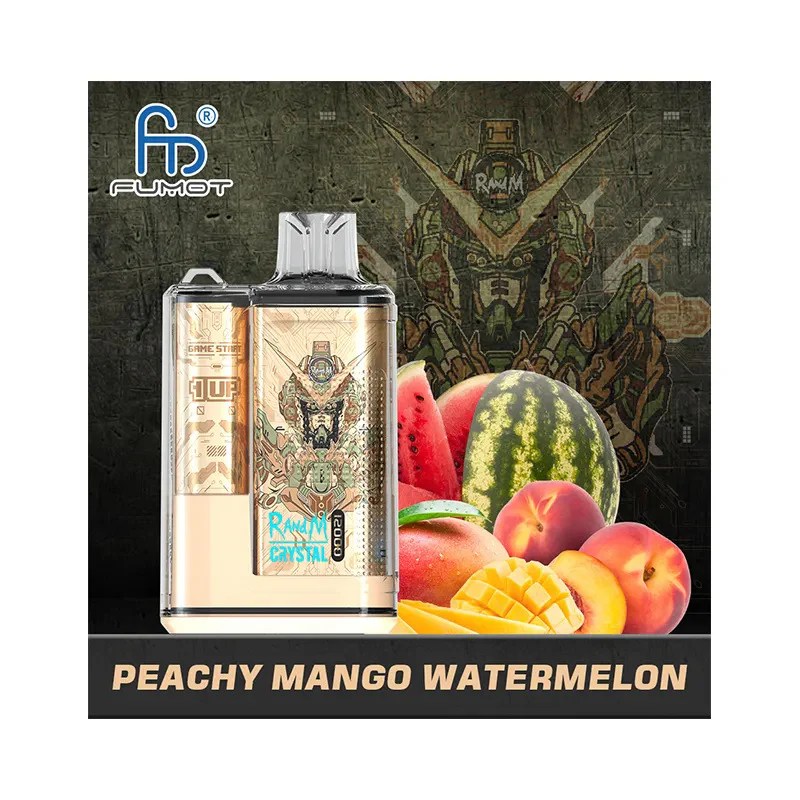 FUMOT RandM Crystal 12000 Puffs | 0%-5% nicotine, LED display, bulk disposable vape - Image 8