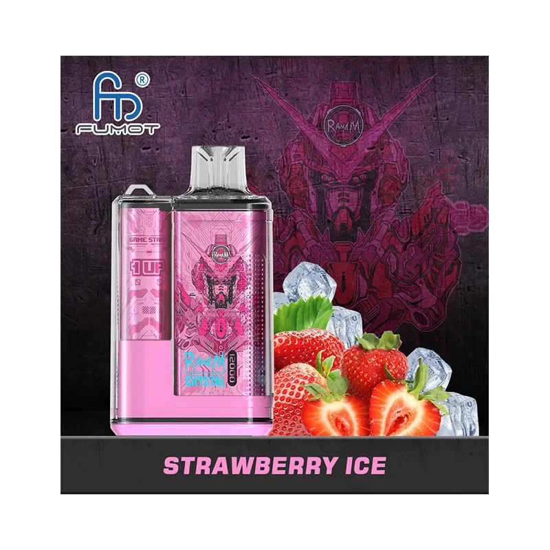 FUMOT RandM Crystal 12000 Puffs | 0%-5% nicotine, LED display, bulk disposable vape - Image 11