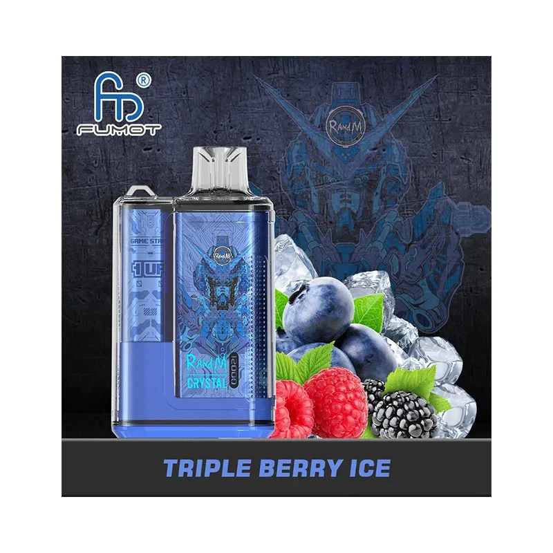 FUMOT RandM Crystal 12000 Puffs | 0%-5% nicotine, LED display, bulk disposable vape - Image 13