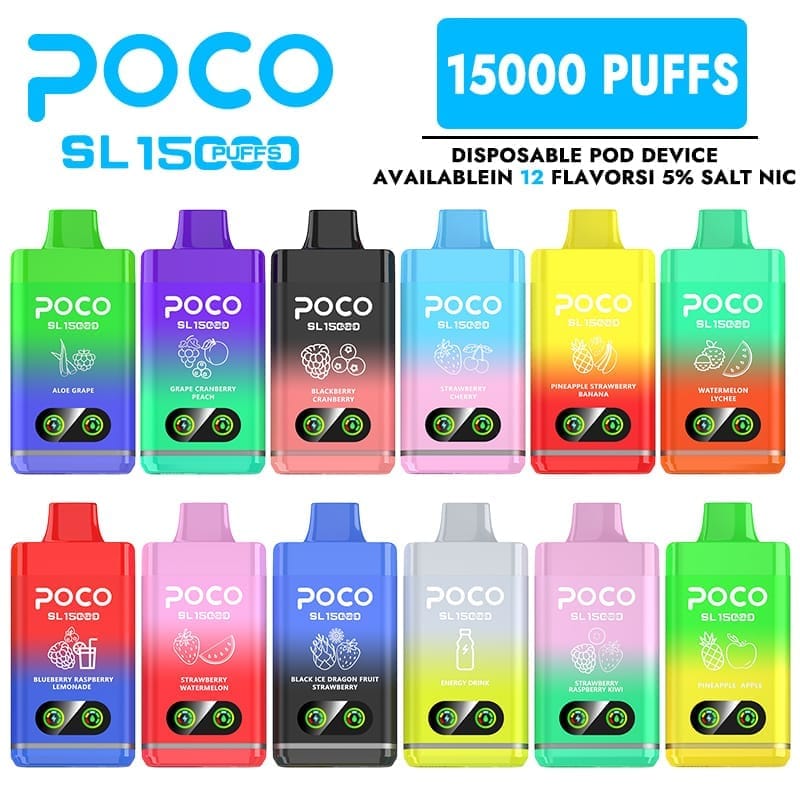Poco SL 15000 Puffs | adjustable airflow, 0%-5% nicotine, bulk disposable vape - Image 14