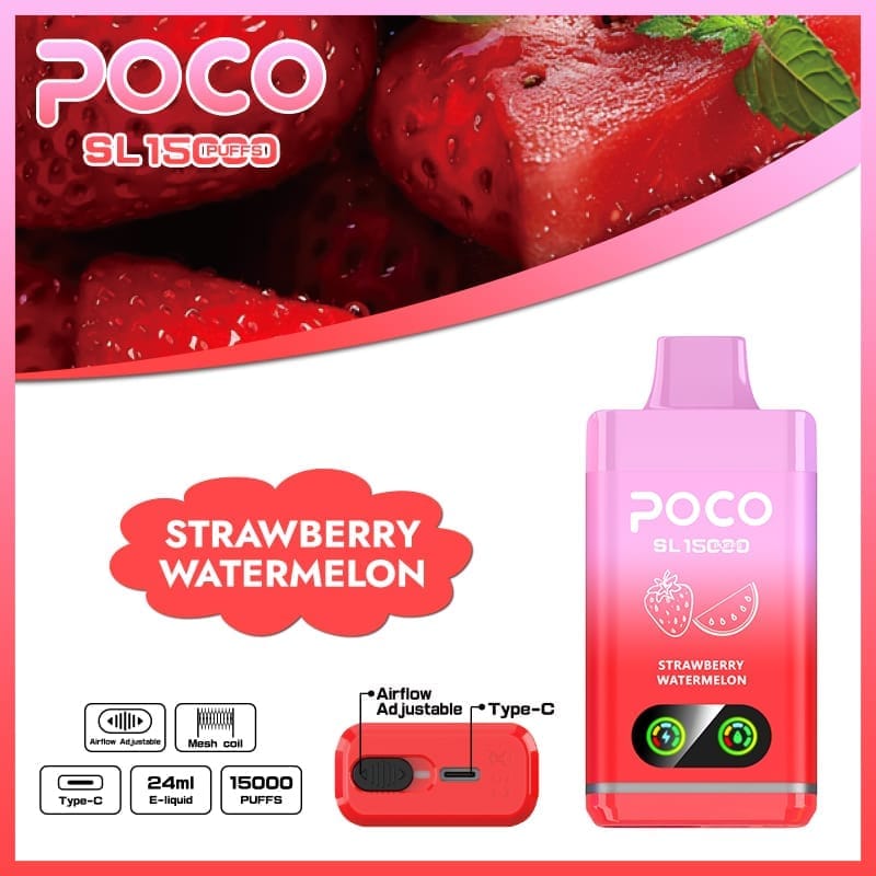 Poco SL 15000 Puffs | adjustable airflow, 0%-5% nicotine, bulk disposable vape - Image 3