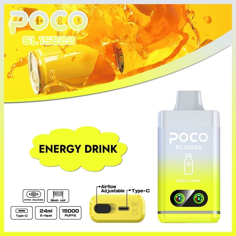 Poco SL 15000 Puffs | adjustable airflow, 0%-5% nicotine, bulk disposable vape - Image 5