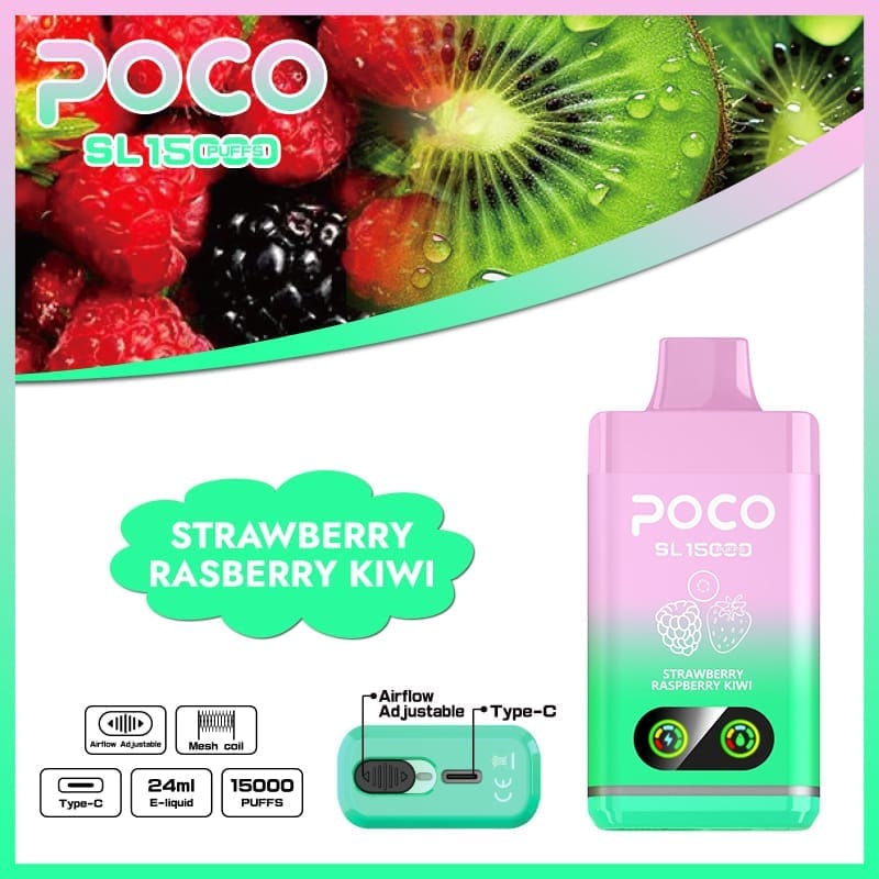 Poco SL 15000 Puffs | adjustable airflow, 0%-5% nicotine, bulk disposable vape - Image 6