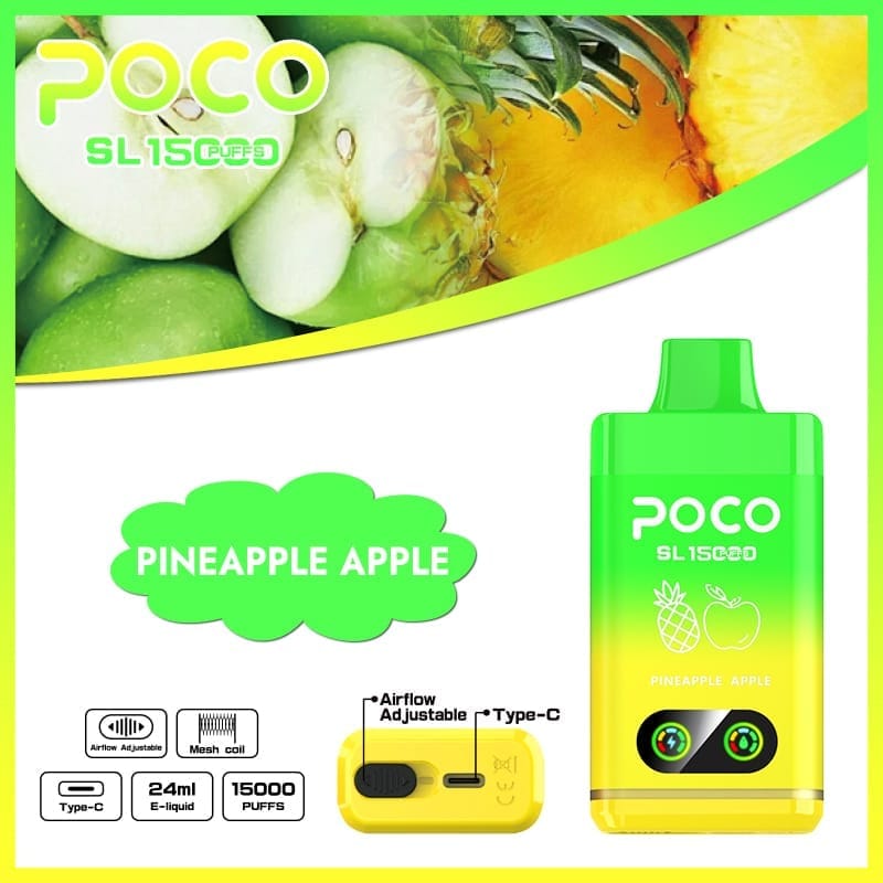 Poco SL 15000 Puffs | adjustable airflow, 0%-5% nicotine, bulk disposable vape - Image 7