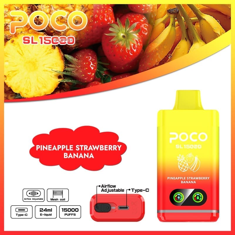 Poco SL 15000 Puffs | adjustable airflow, 0%-5% nicotine, bulk disposable vape - Image 8