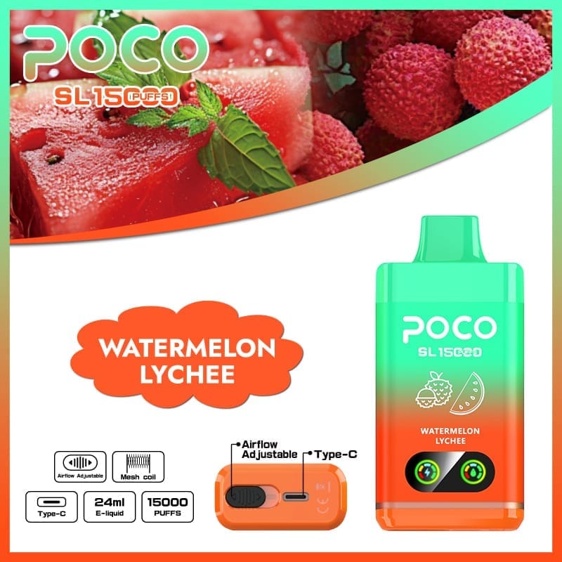 Poco SL 15000 Puffs | adjustable airflow, 0%-5% nicotine, bulk disposable vape - Image 9