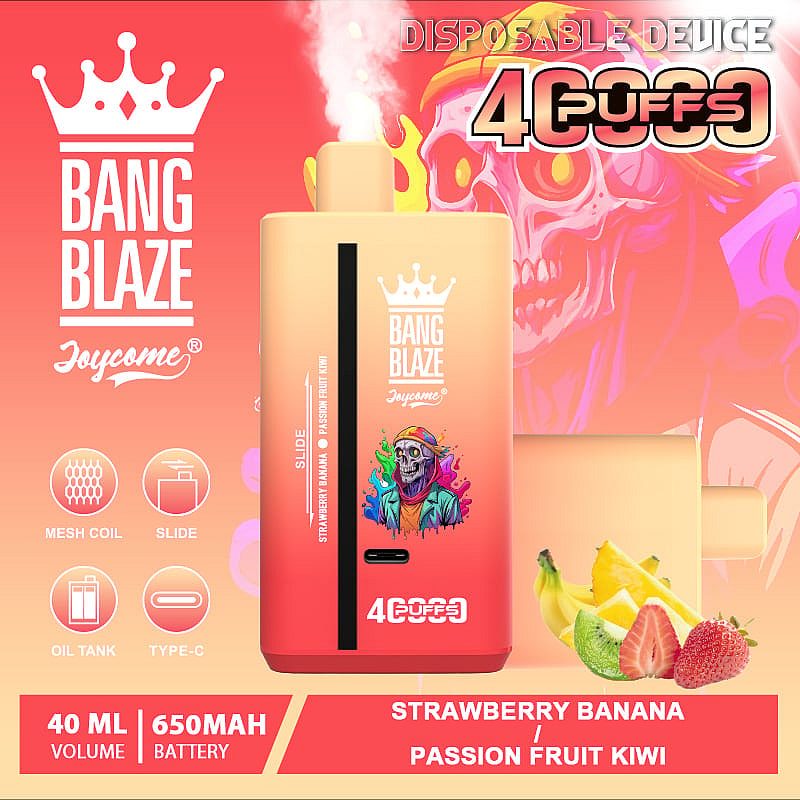 Bang Blaze 40K 40000 Puffs | dual flavor, 40mL, 32 flavors, rechargeable bulk disposable vape - Image 10