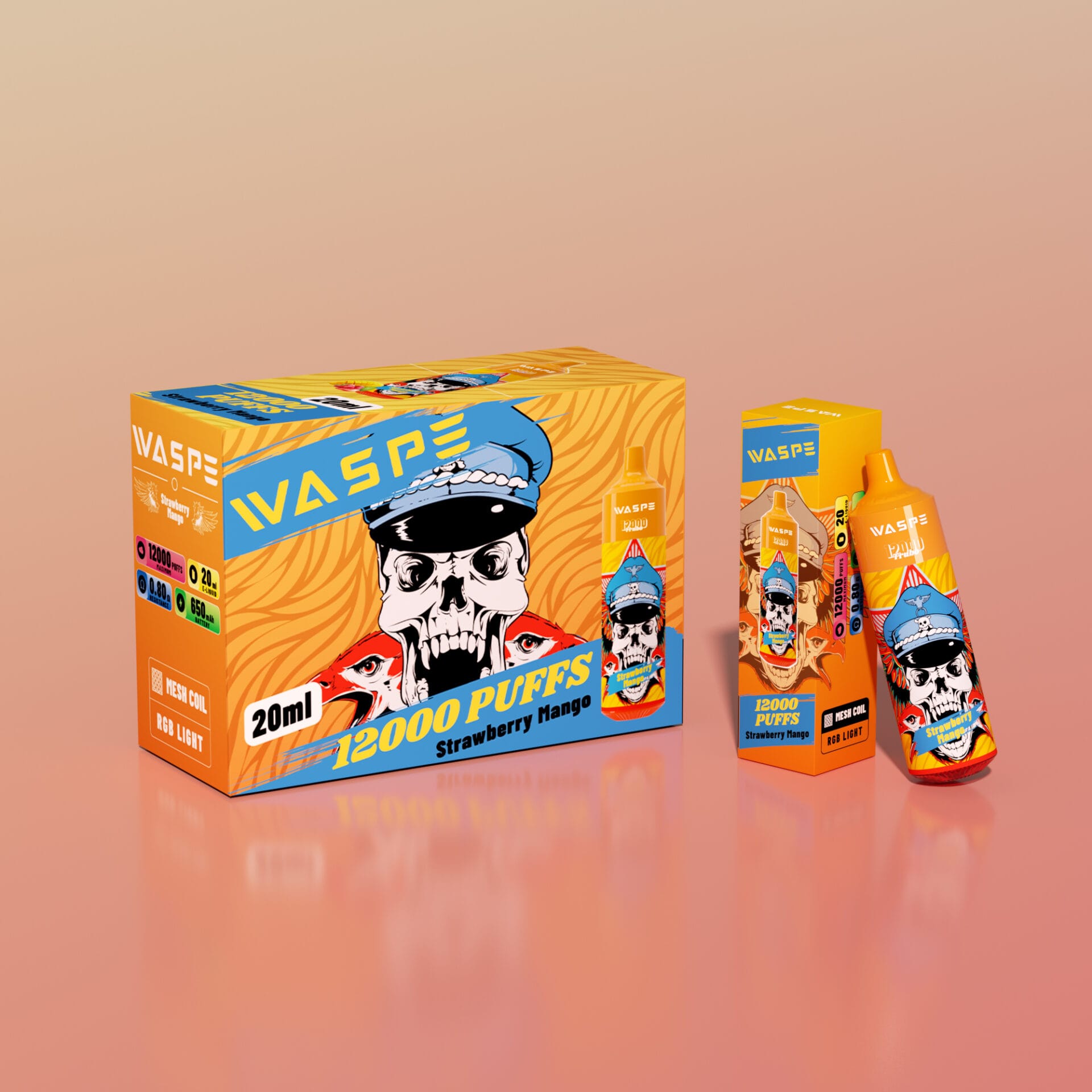 WASPE 12000 Puffs | 0%-5% nicotine, bulk disposable vape - Image 6