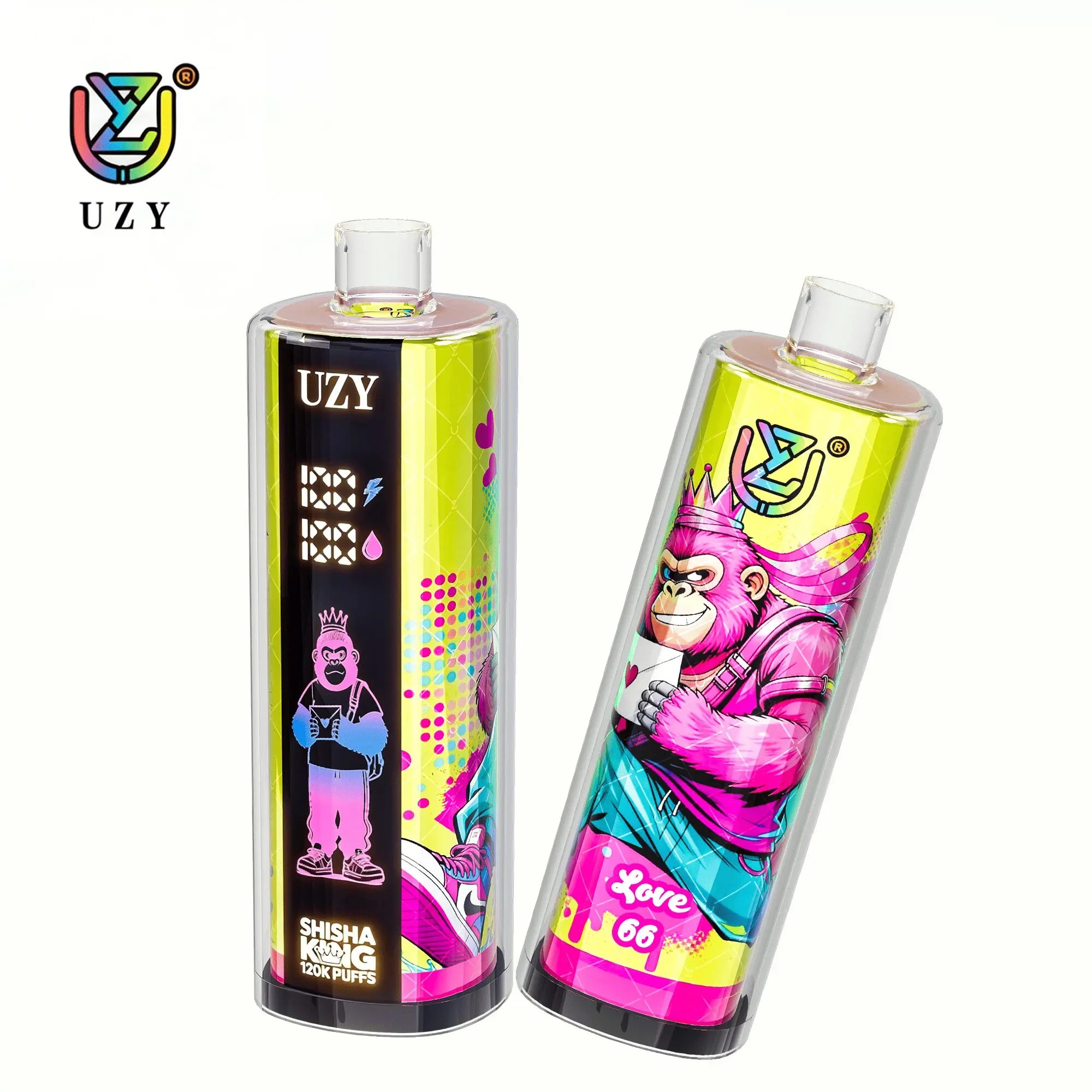 UZY Shisha Hookah King 120K | 120000 puffs, DTL, smart screen, adjustable airflow, bulk disposable vape - Image 10