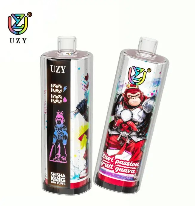 UZY Shisha Hookah King 120K | 120000 puffs, DTL, smart screen, adjustable airflow, bulk disposable vape - Image 3