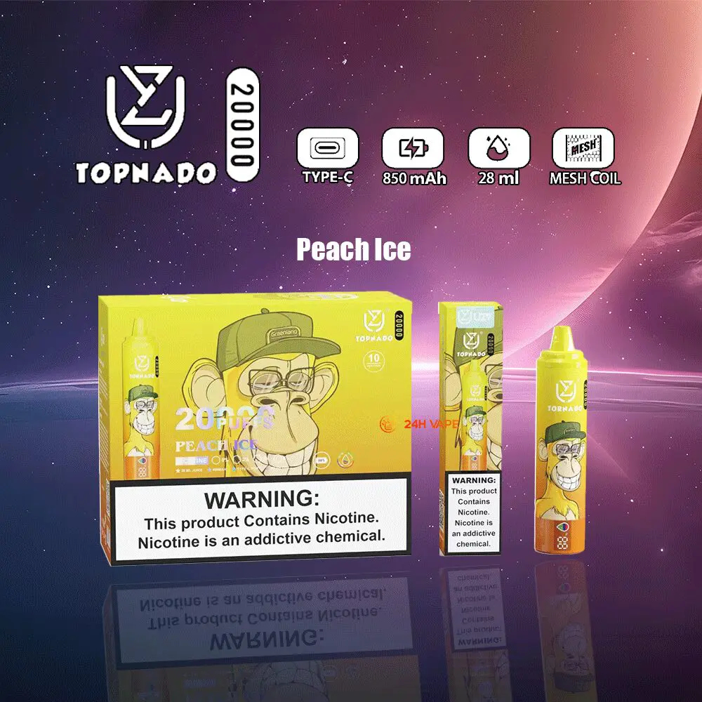 UZY Tornado 20K | 28ml, 20000 puffs, LED display, long-lasting, mega tank, disposable vape wholesale - Image 13