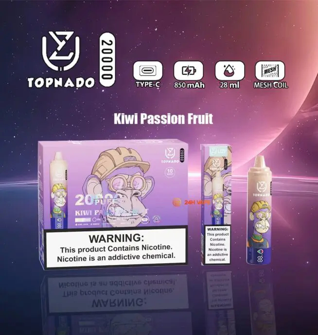 UZY Tornado 20K | 28ml, 20000 puffs, LED display, long-lasting, mega tank, disposable vape wholesale - Image 11