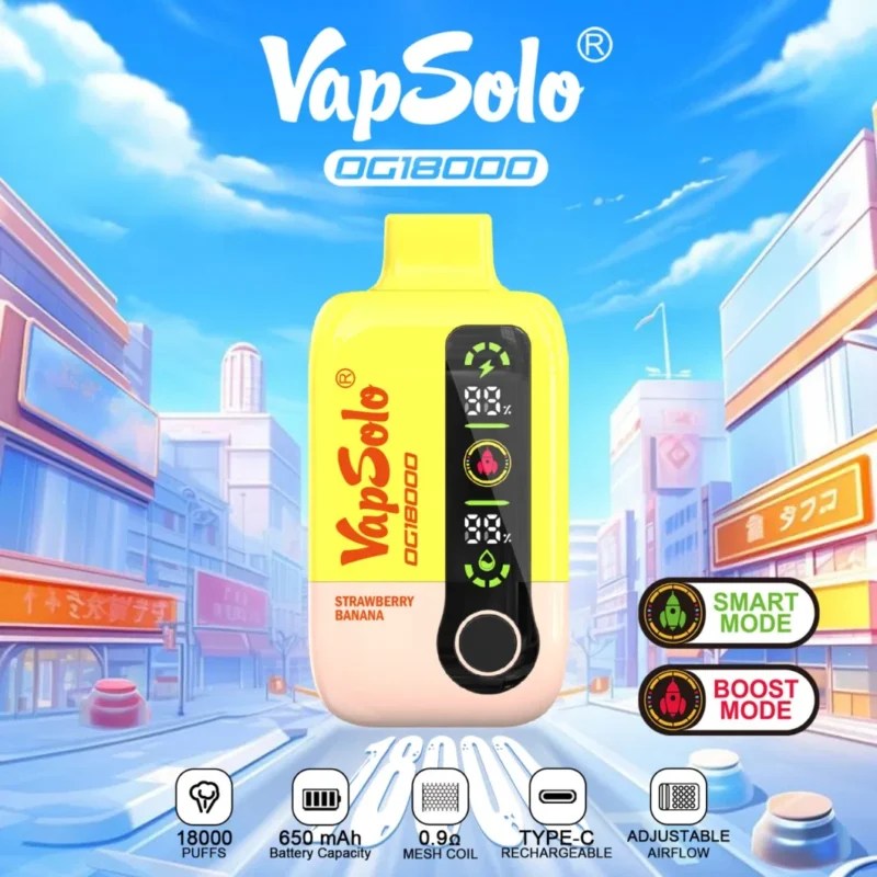Vapsolo DG18000 Puffs | 2%-5% nicotine, 28mL, 650mAh, bulk disposable vape - Image 17
