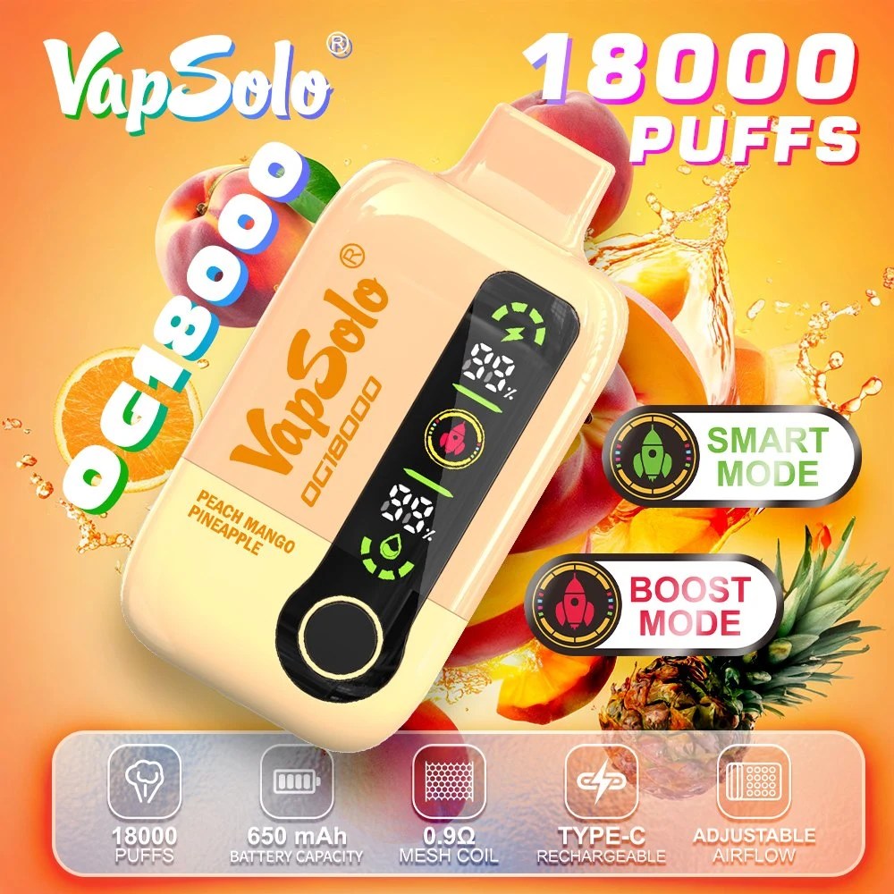 Vapsolo DG18000 Puffs | 2%-5% nicotine, 28mL, 650mAh, bulk disposable vape - Image 19