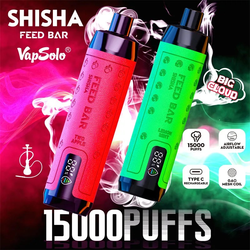 Vapsolo FEED BAR Shisha 15000 Puffs | 25mL, bulk disposable vape - Image 9