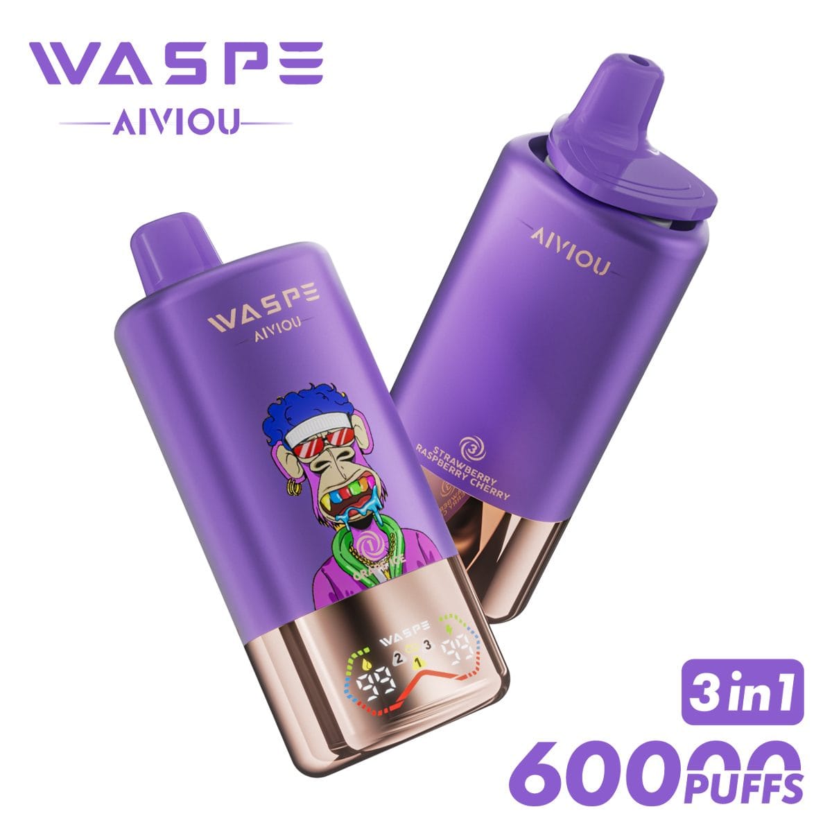 WASPE 60K | 3-in-1 60000 puffs, triple flavor, bulk disposable vape - Image 4
