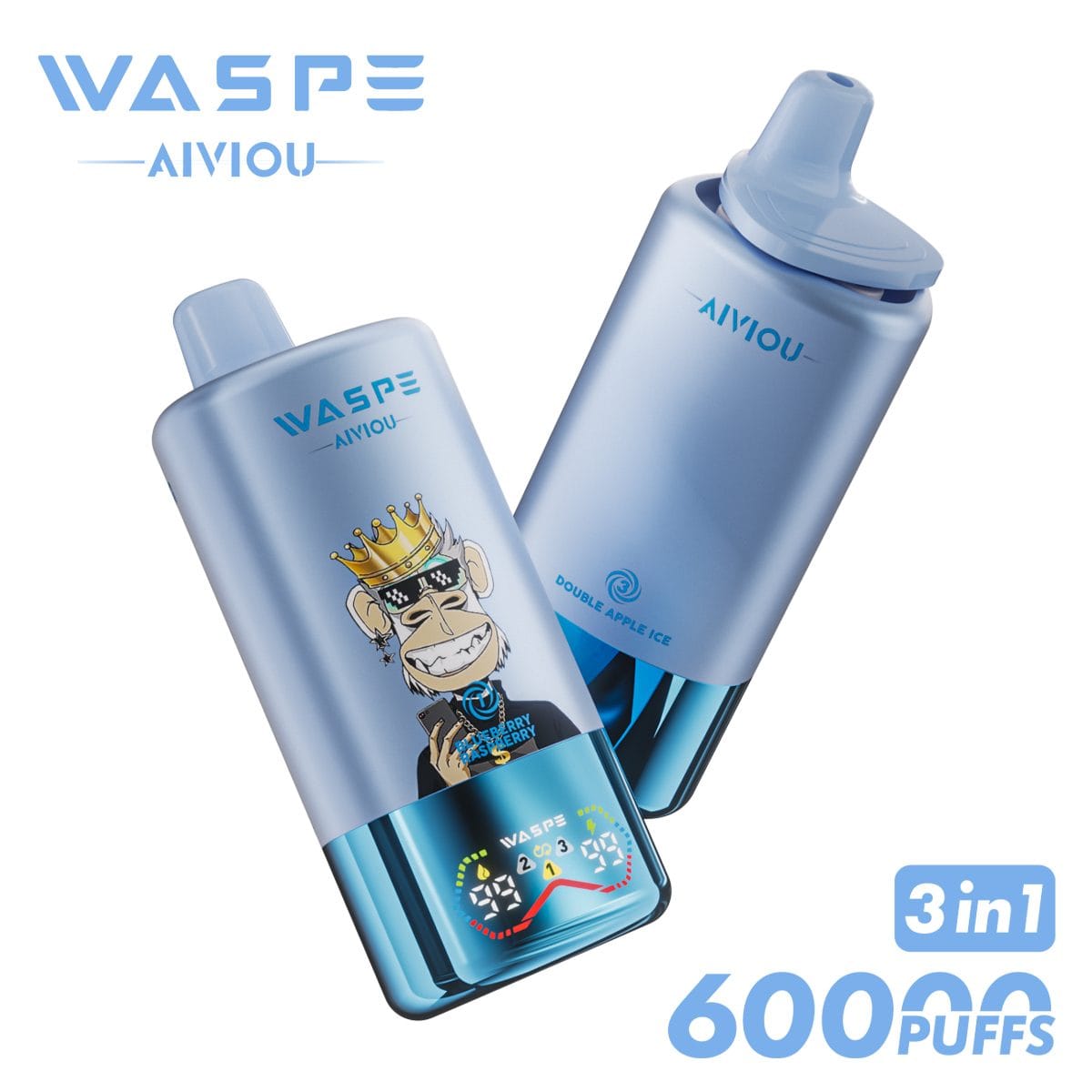WASPE 60K | 3-in-1 60000 puffs, triple flavor, bulk disposable vape - Image 2