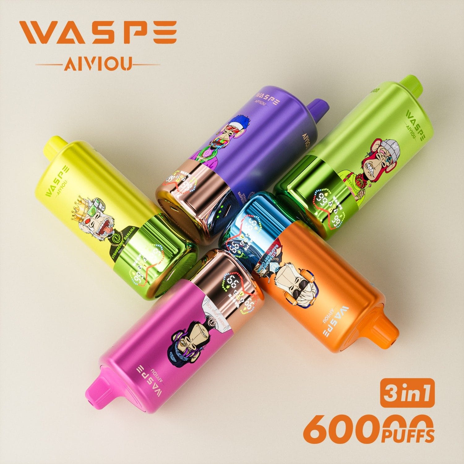WASPE 60K | 3-in-1 60000 puffs, triple flavor, bulk disposable vape - Image 14
