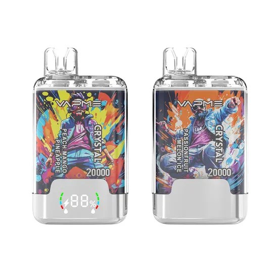 Vapme 20K Crystal 20000 Puffs | 2% nicotine, 20mL, dual flavor, bulk disposable vape - Image 6