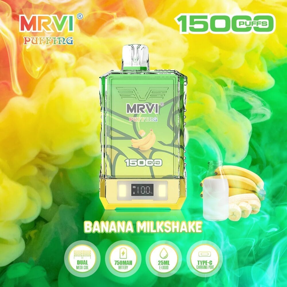 MRVI 15000 Puffs | 2%-5% nicotine, 25mL, dual mesh, power display, bulk vape - Image 8