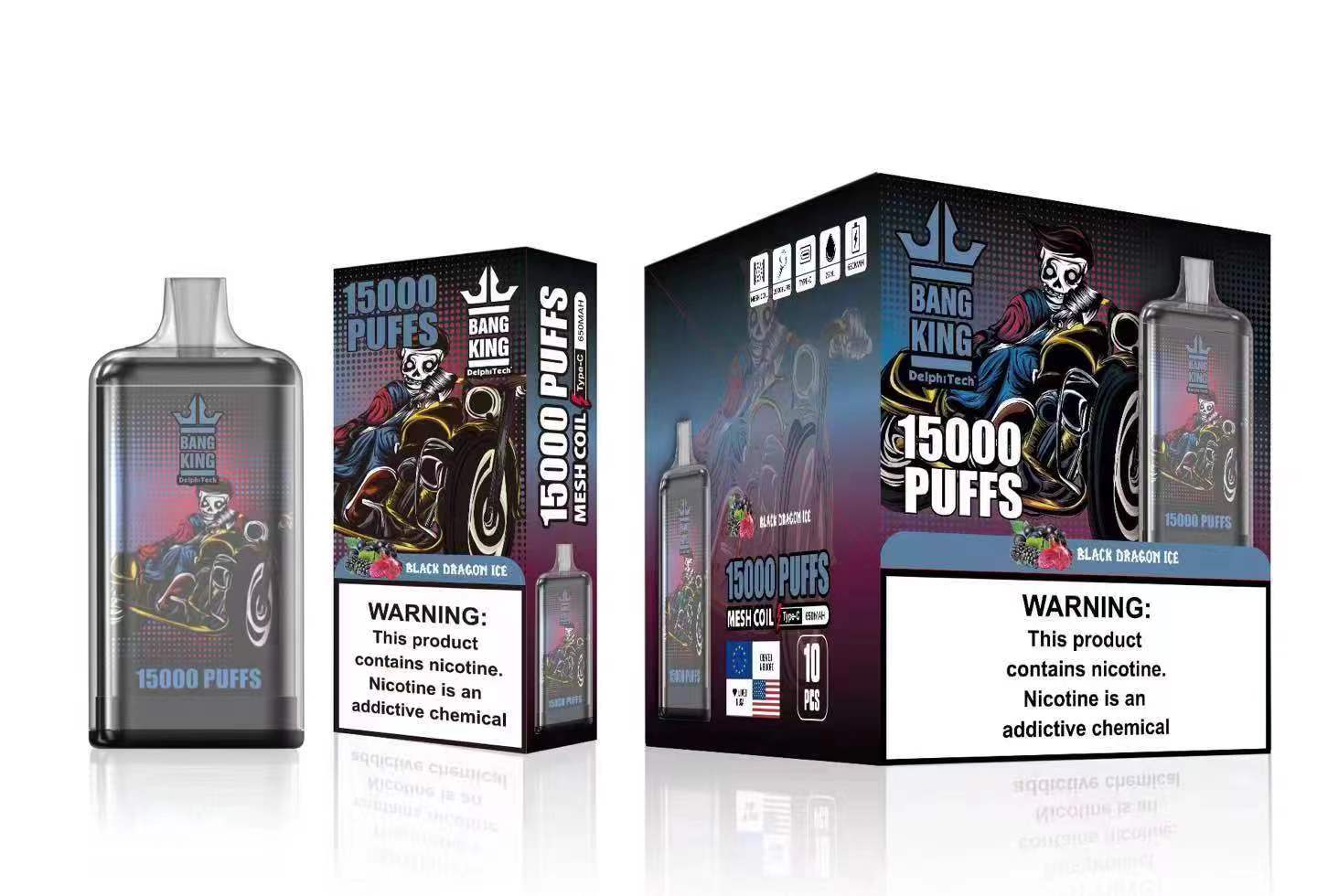 Bang King 15000 Puffs | 0%-5% nicotine, 25mL, 650mAh, airflow control, bulk disposable vape - Image 8