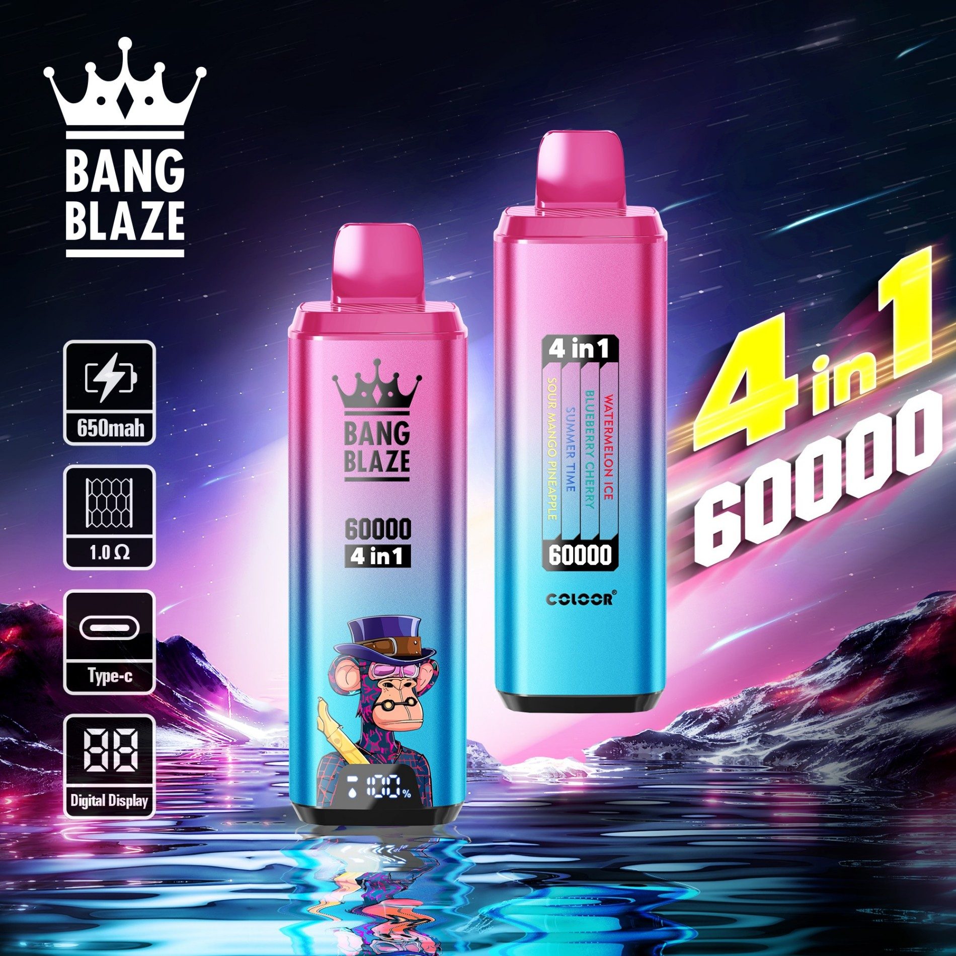 Bang Blaze 4-in-1 60000 Puffs | flavor long-lasting 60k puff bulk disposable vape - Image 13